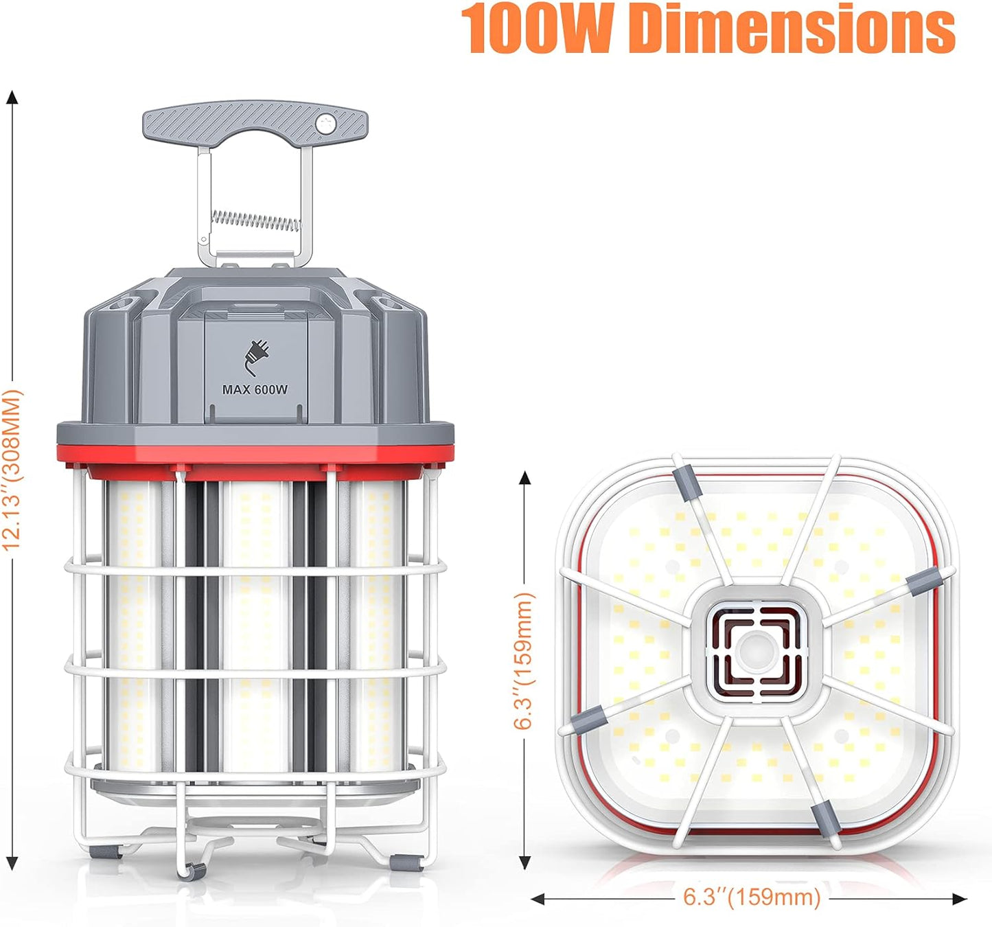ARCLIGHT™ NG-TWX 100W 360° Linkable LED Temporary Work Light (14,100 Lumens)