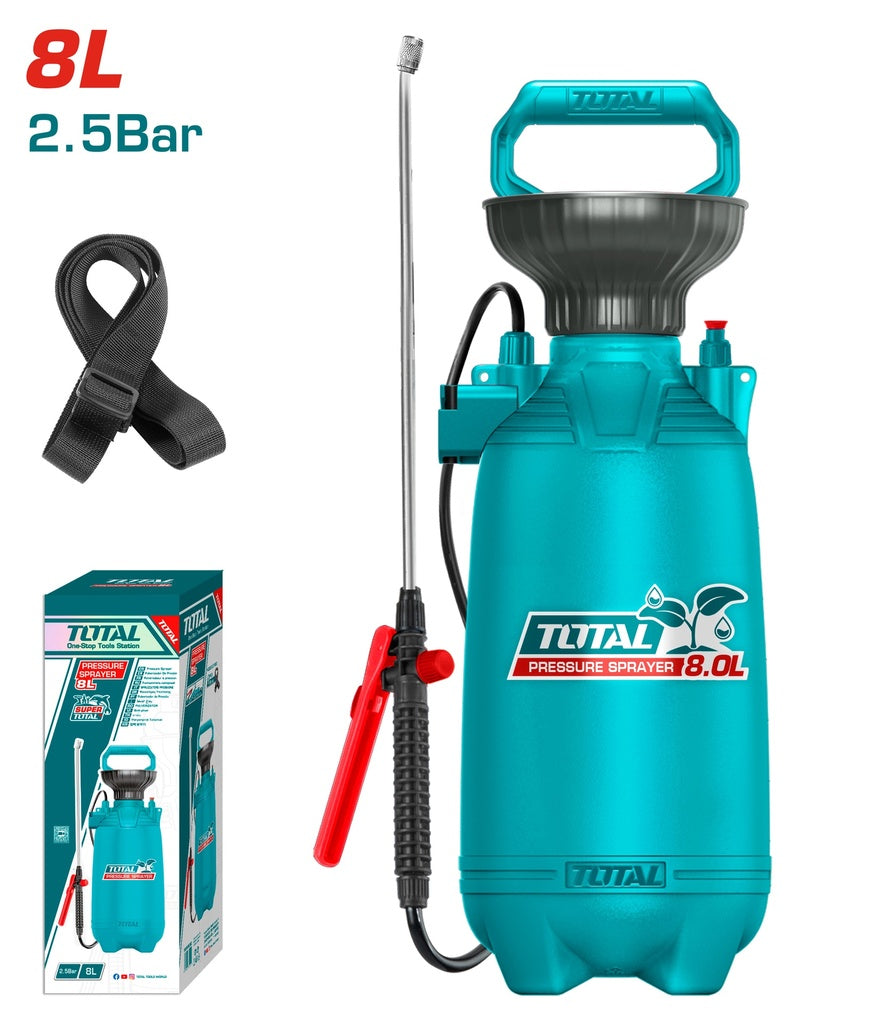 Heavy-Duty Pressure Sprayer – 2L, 5L & 8L (2.5 Bar, Adjustable Nozzle)