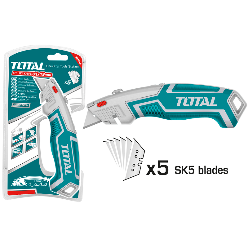 7" Retractable Utility Knife w/ 5 Extra Blades (SK5) | Case & Carton Packs