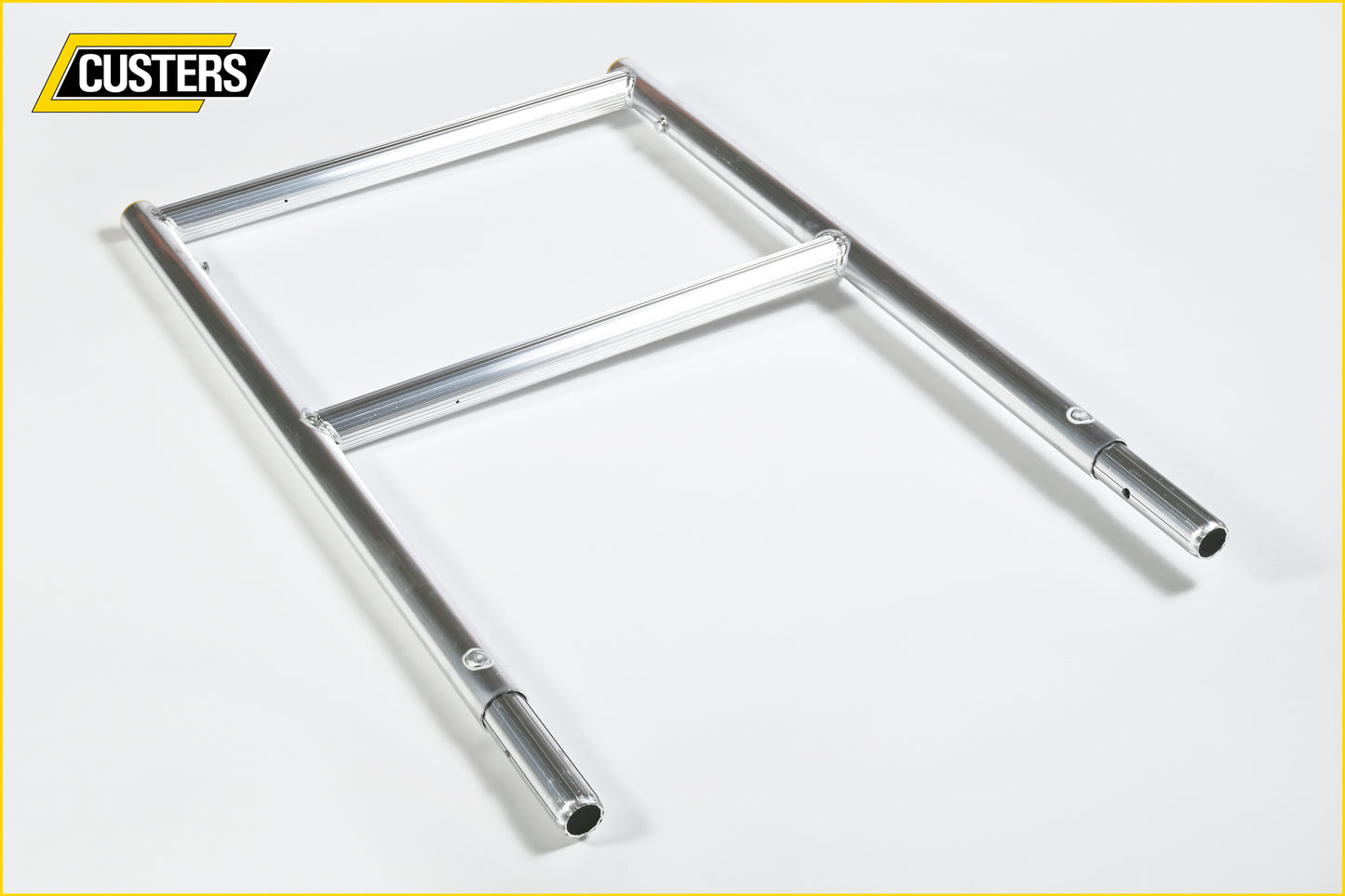 CUSTERS® Foldy 13S Pro Series Aluminum Folding Scaffold Tower (Guardrails Included)