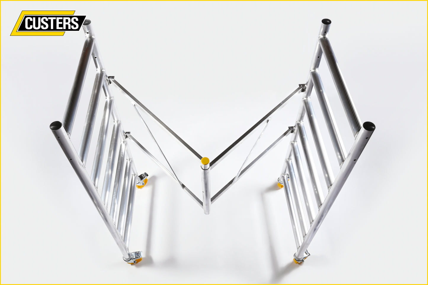 CUSTERS® Foldy 13SX Pro Series Aluminum Folding Scaffold Tower