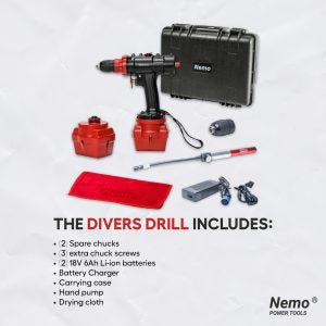 NEMO® V2 Divers Edition Waterproof Drill (50M / 164 ft) – 18V IP68