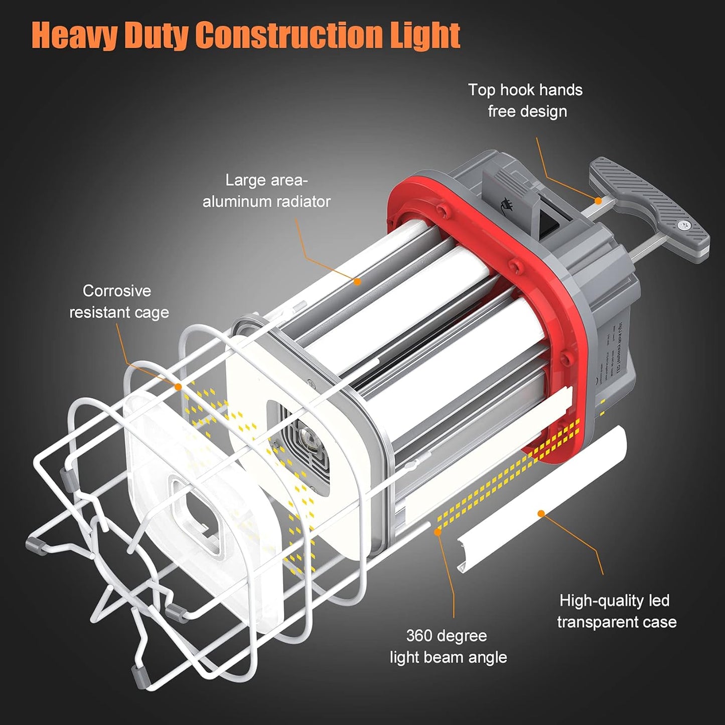 ARCLIGHT™ NG-TWX 125W 360° Linkable LED Temporary Work Light (17,875 Lumens)