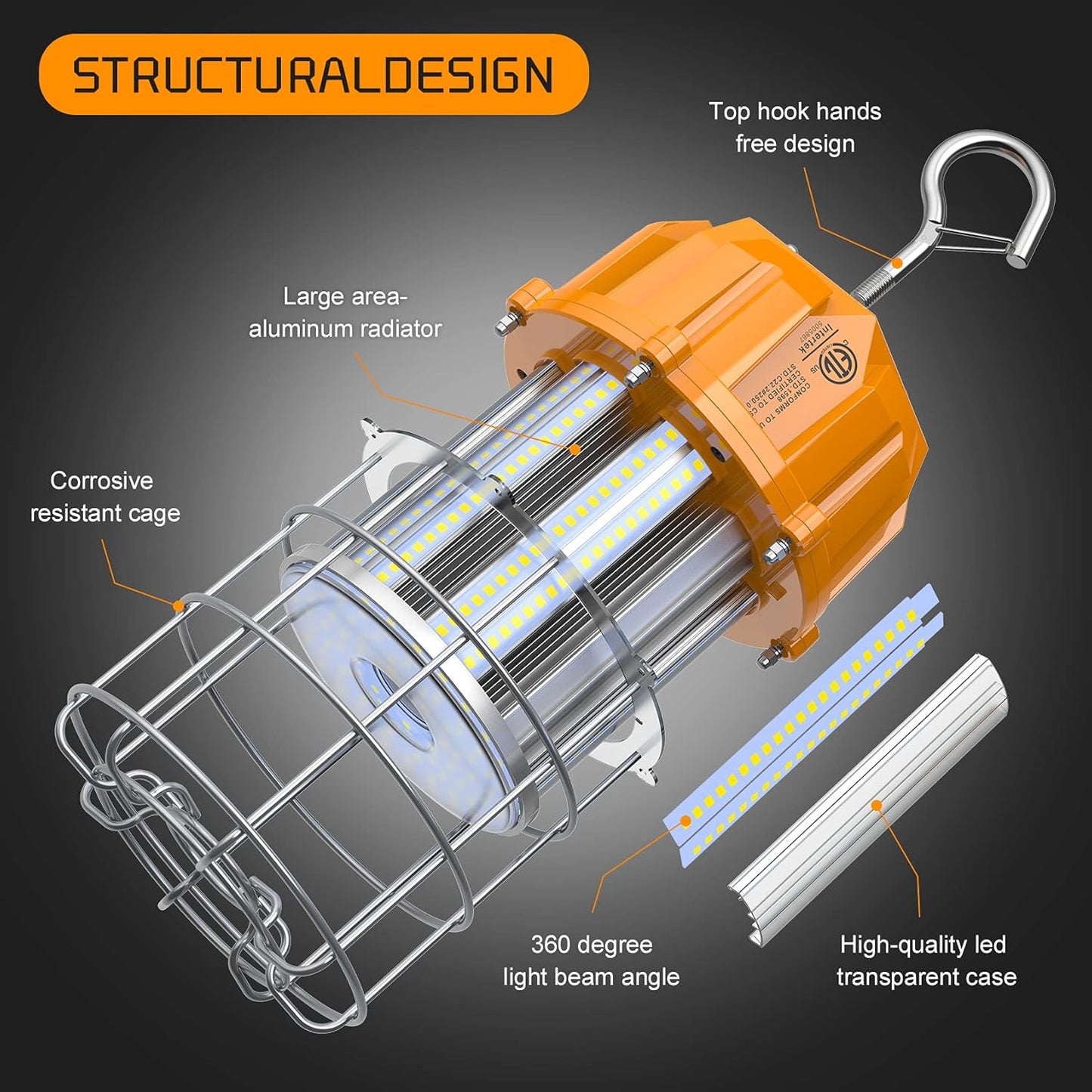 ARCLIGHT™ NG-TWL Series 360° Linkable LED Temporary Work Lights (60W to 150W)