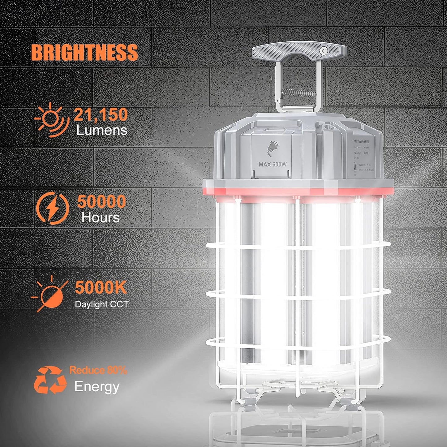 ARCLIGHT™ NG-TWX 150W 360° Linkable LED Temporary Work Light (21,150 Lumens)