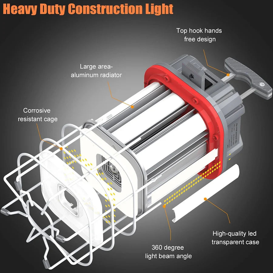 ARCLIGHT™ NG-TWX 80W 360° Linkable LED Temporary Work Light (11,360 Lumens)